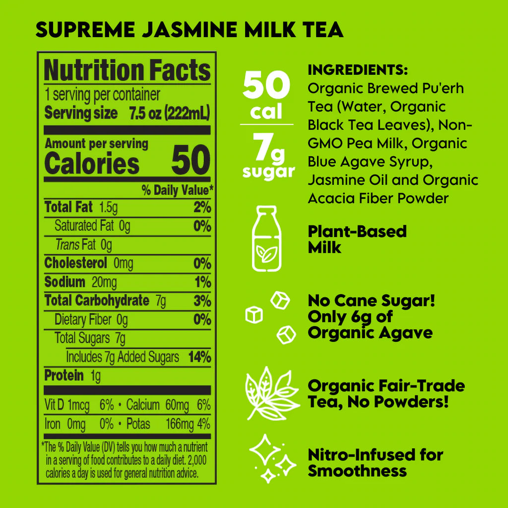 Plant-Based Milk Tea Supreme Jasmine